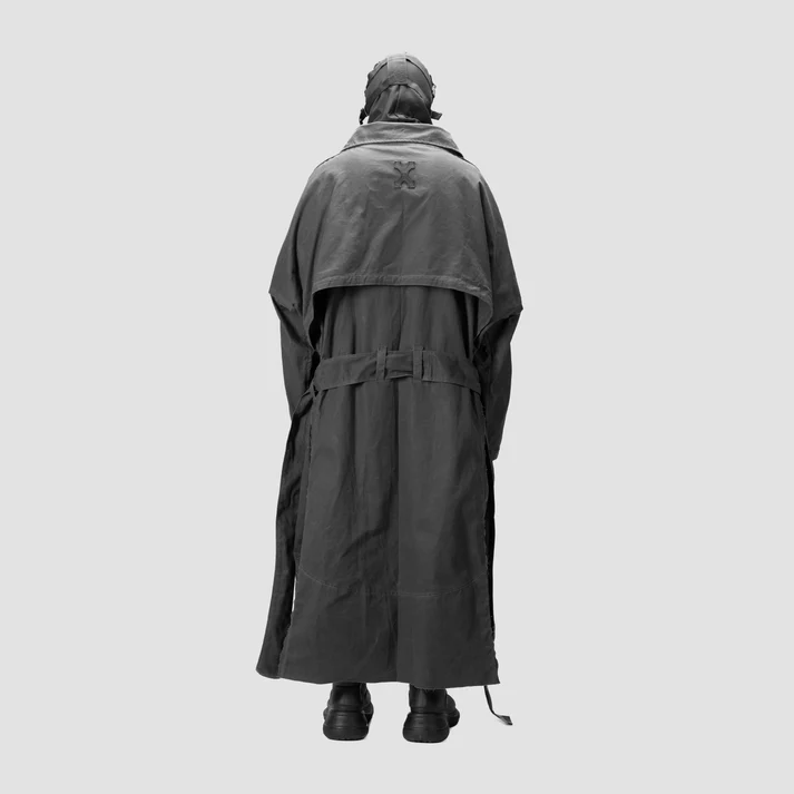 BAT PANEL TRENCH COAT - GREY - BEV C multi label store