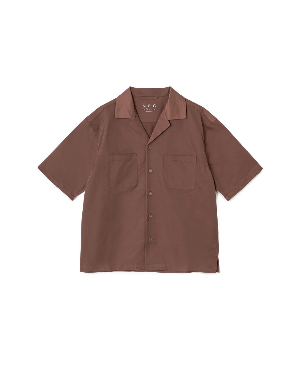 N E O VOL.2_CH.2 BOXY SHIRT - BROWN - BEV C multi label store