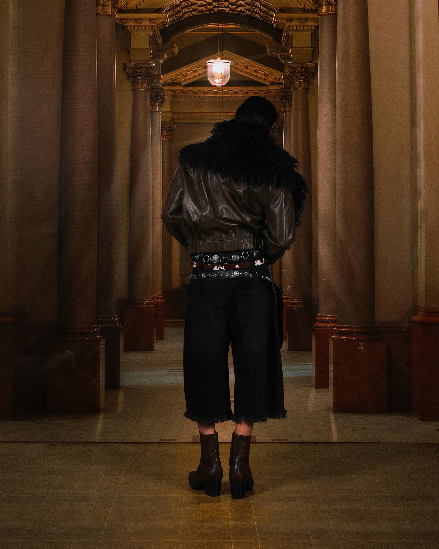 N E O VOL.2_CH.2 BELTED JORTS - BEV C multi label store