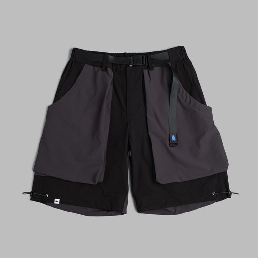 Camping Shorts 2-Tone / Nylon - Black - BEV C multi label store