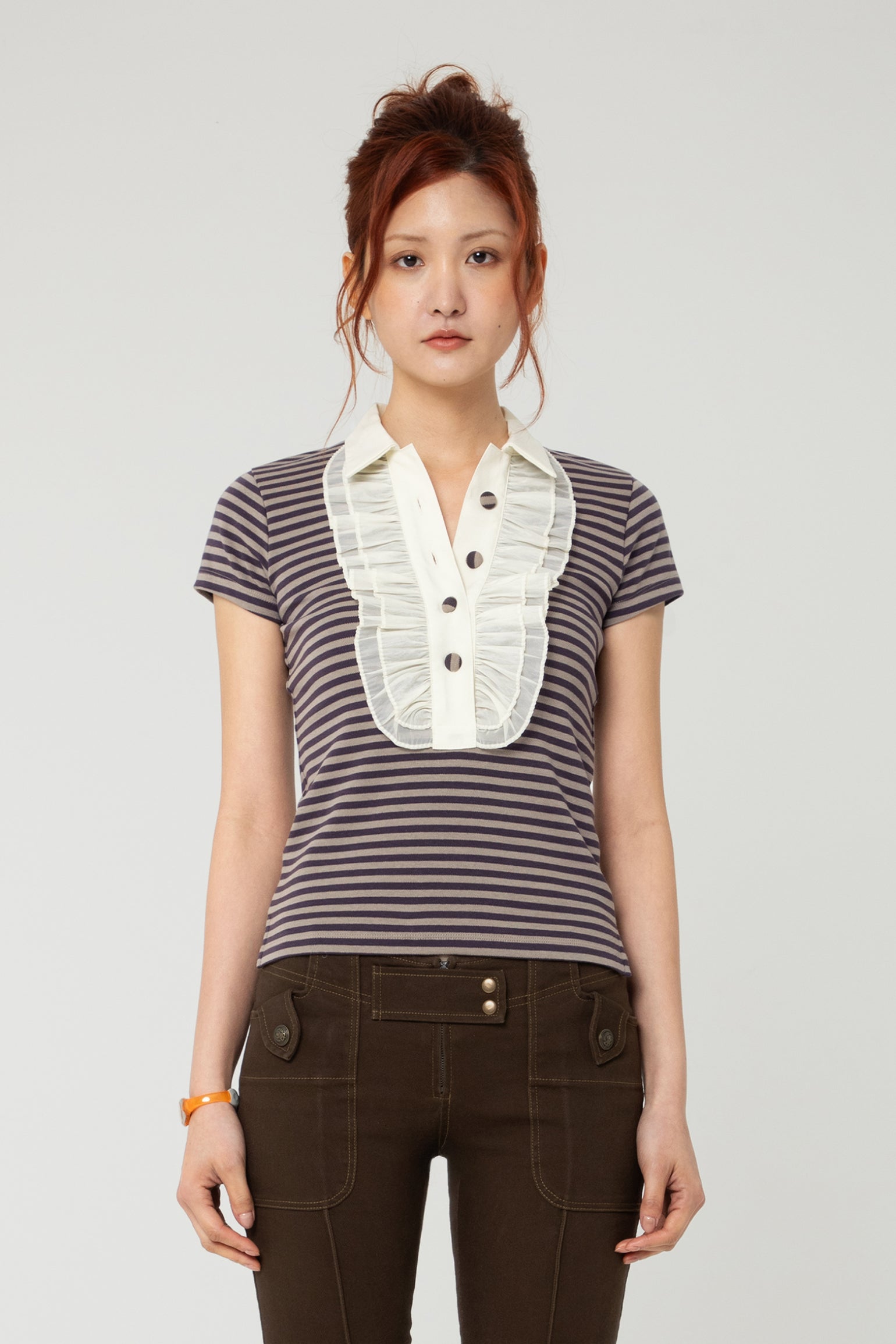 PENNY POLO HEATHER - BEV C multi label store