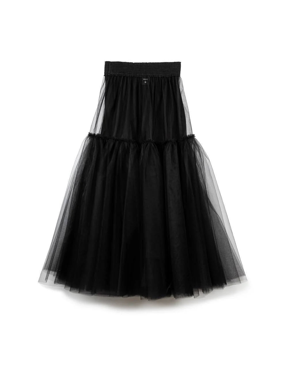 LAYERED MESH TULLE SKIRT - BEV C multi label store