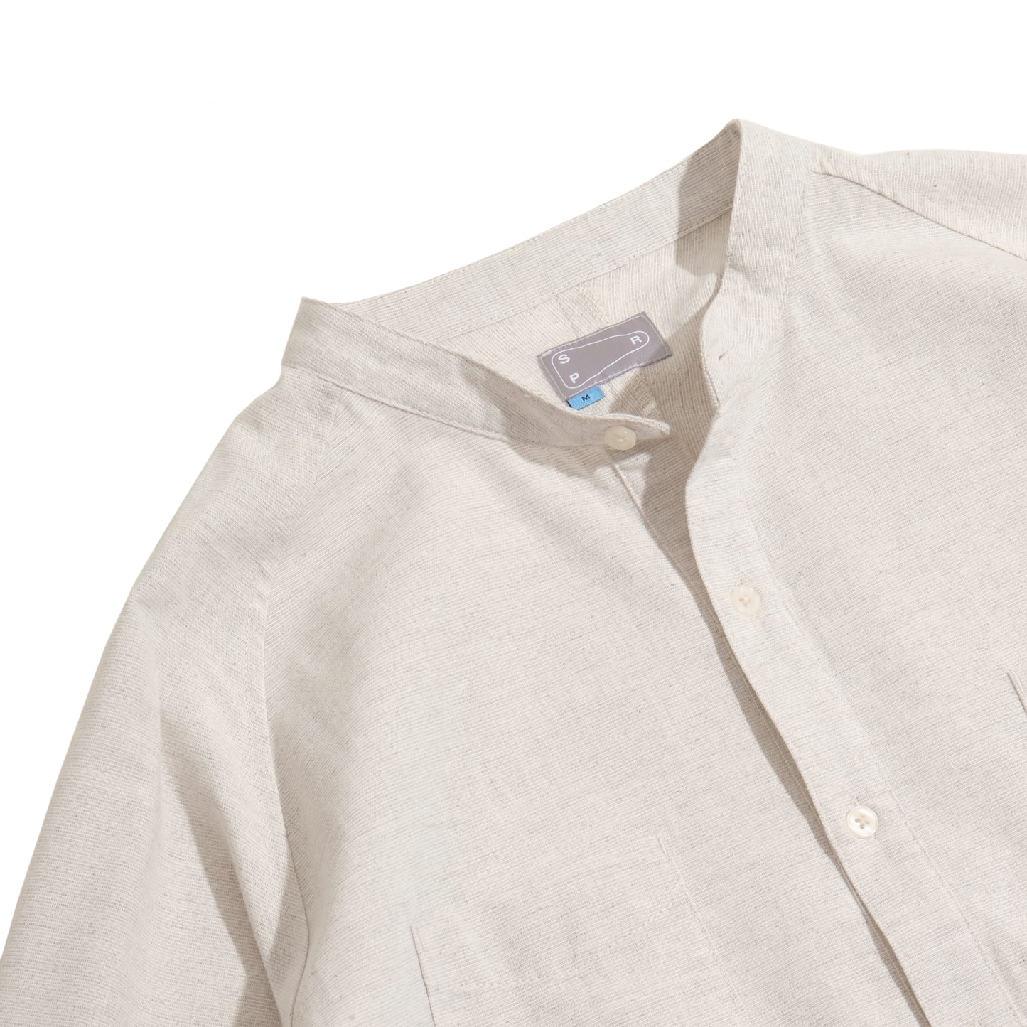 Popover Shirt / Cotton Linen - Beige - BEV C multi label store