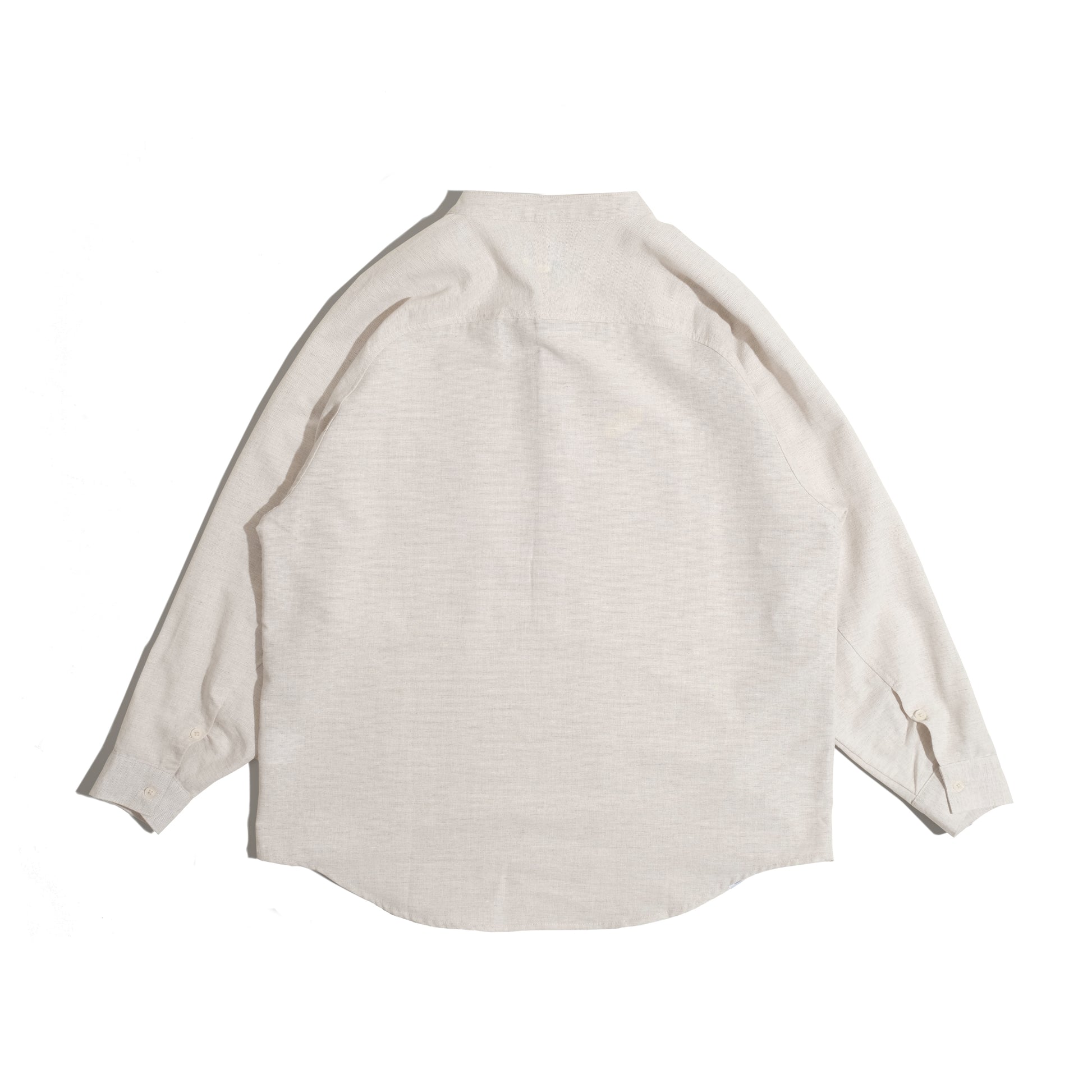 Popover Shirt / Cotton Linen - Beige - BEV C multi label store
