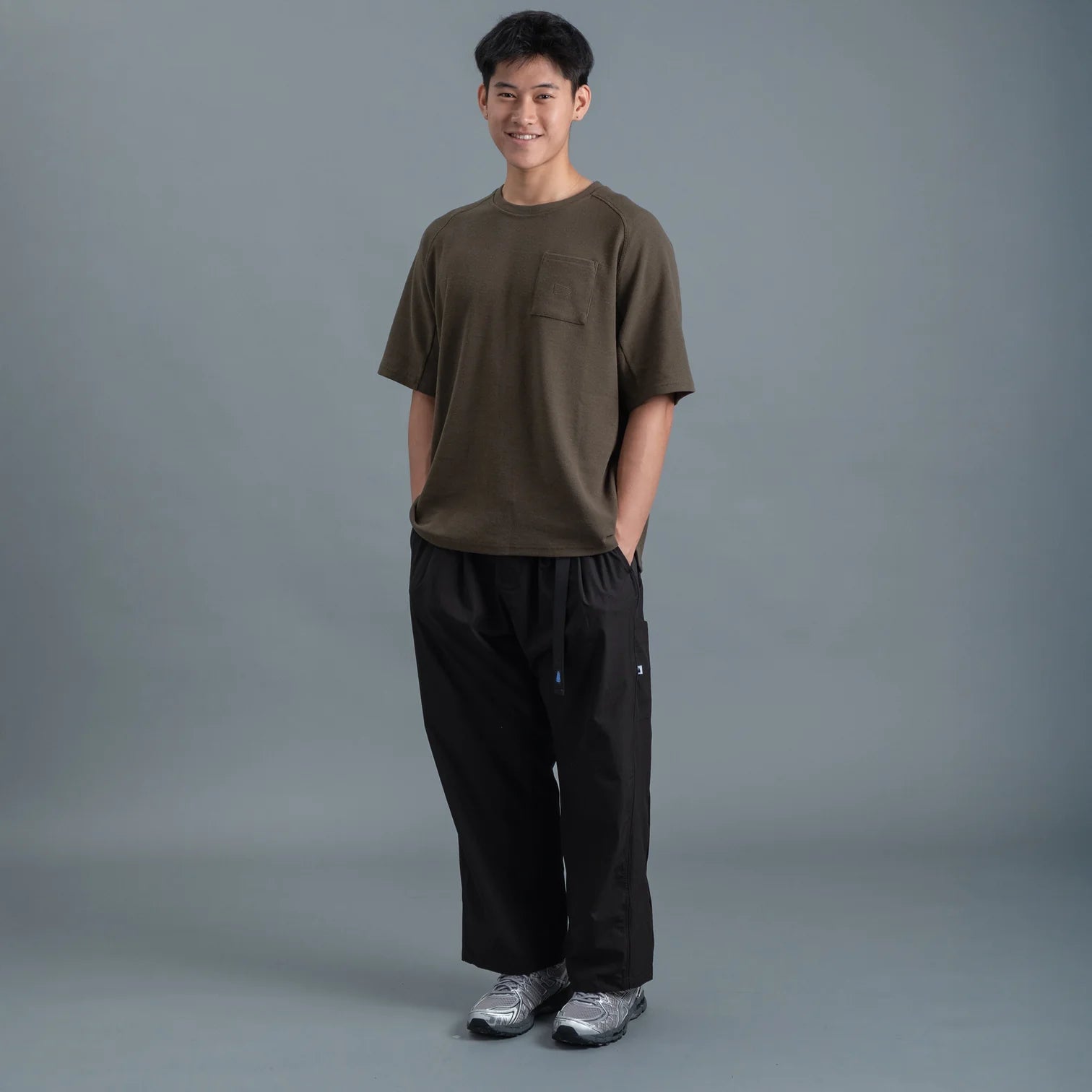Panel Pants / Nylon – Black - BEV C multi label store