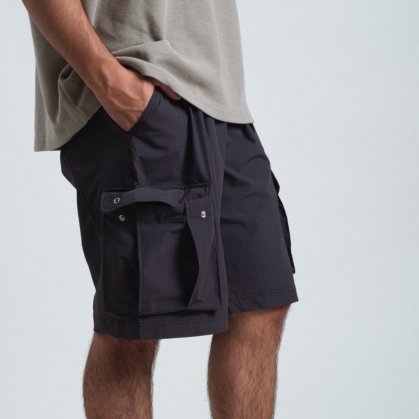 M65 Cargo Shorts / Nylon - Charcoal - BEV C multi label store