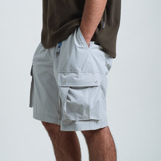 M65 Cargo Shorts / Nylon - Pale Grey - BEV C multi label store
