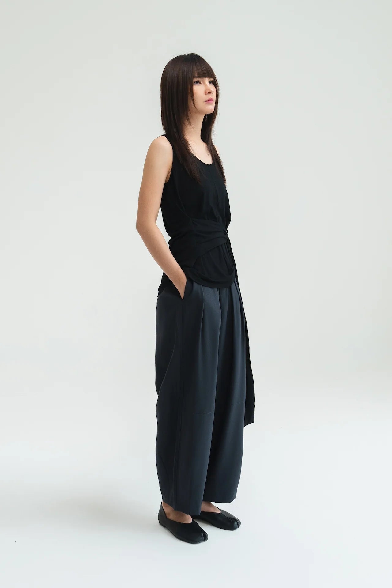 Gender Neutral Cocoon Trousers (Poly / Dark Grey) - BEV C multi label store