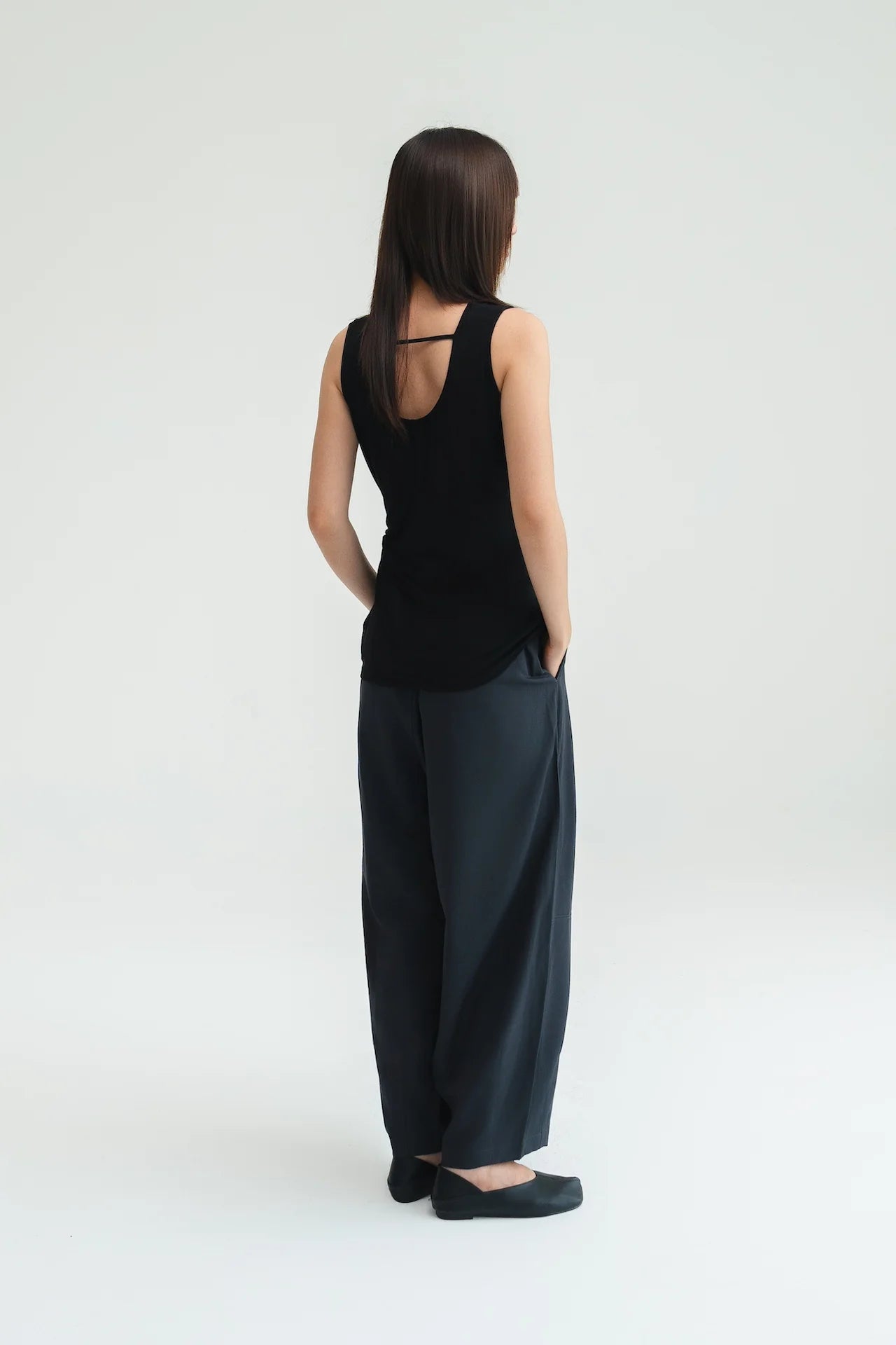 Gender Neutral Cocoon Trousers (Poly / Dark Grey) - BEV C multi label store