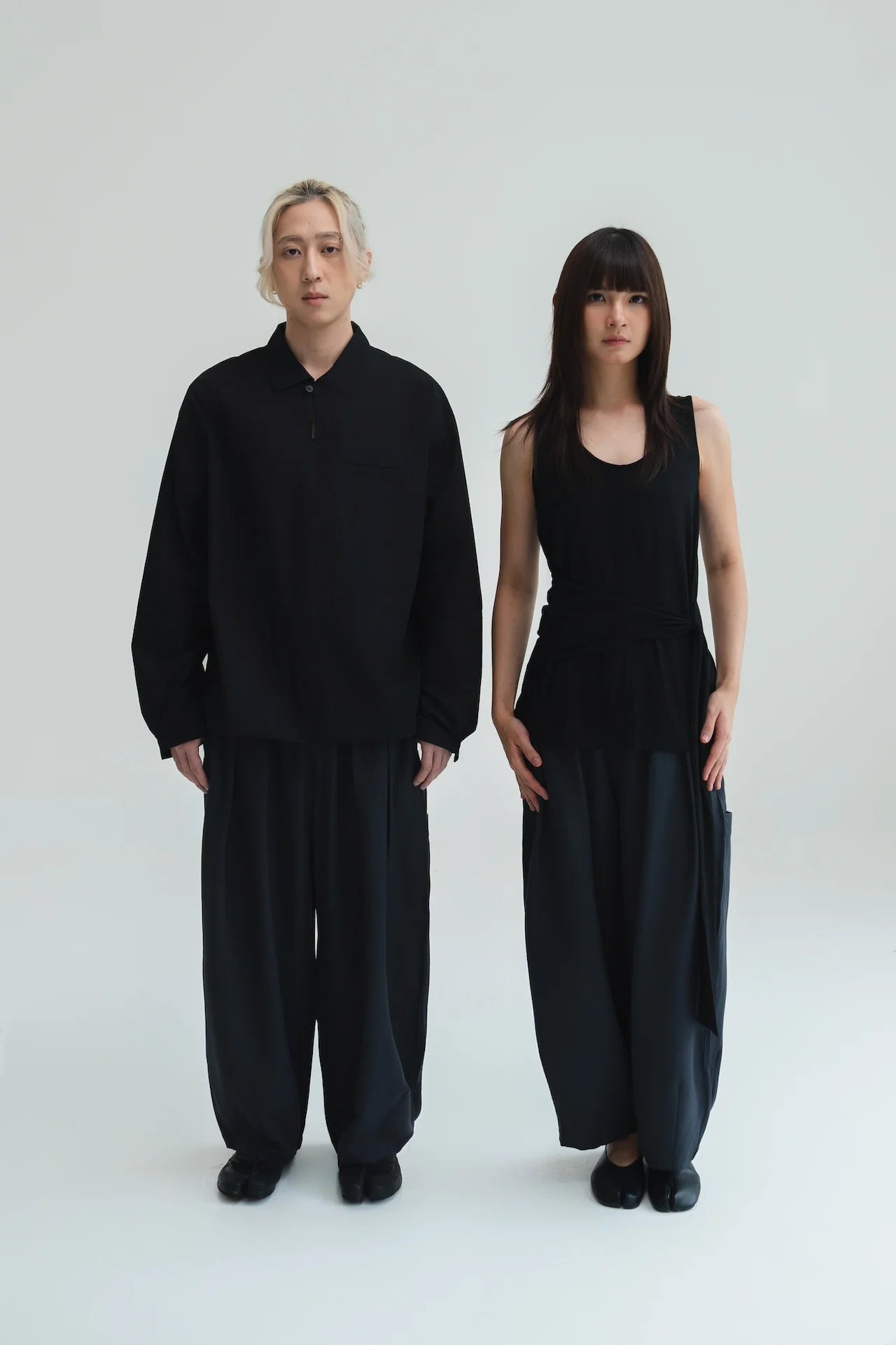 Gender Neutral Cocoon Trousers (Poly / Dark Grey) - BEV C multi label store