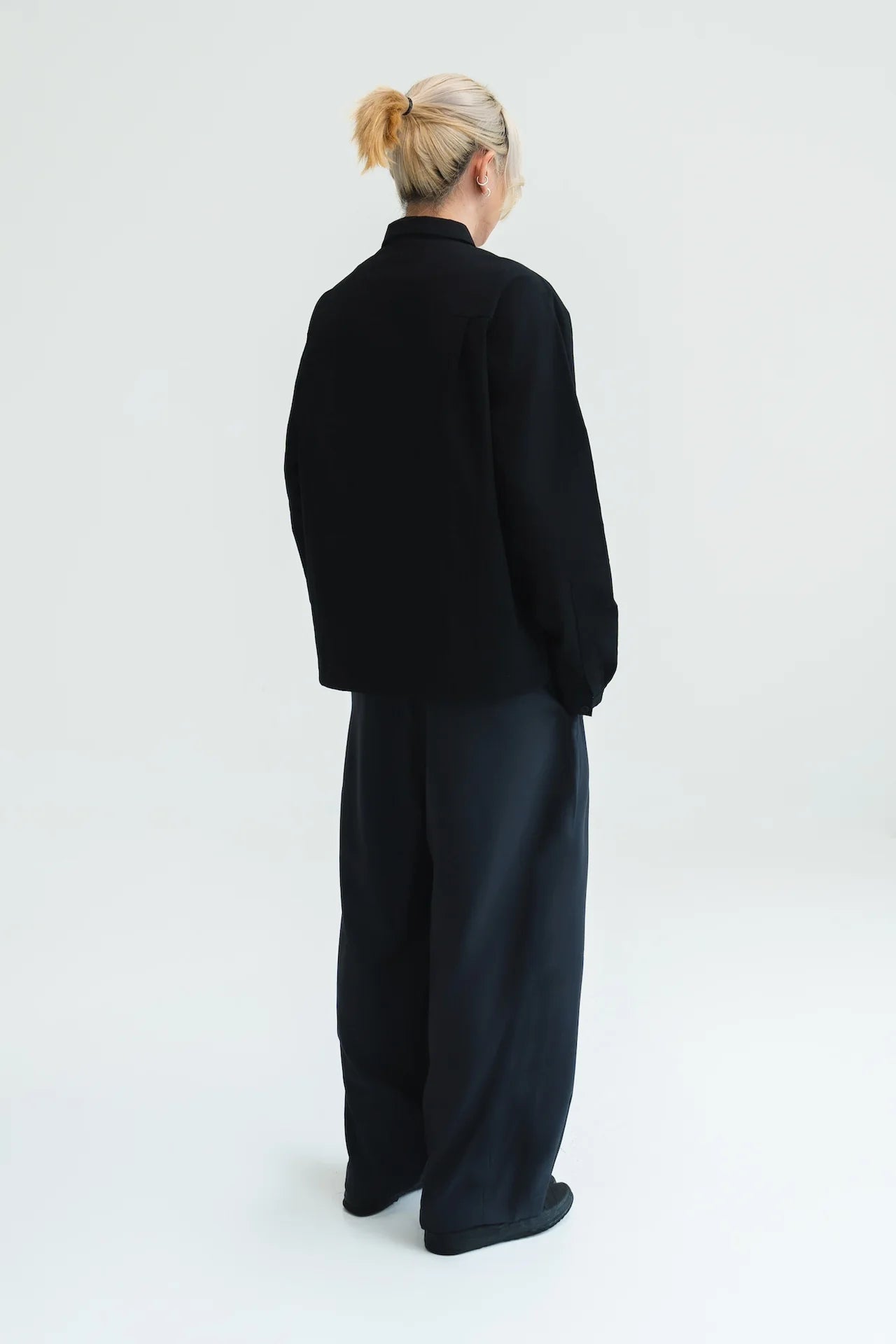 Gender Neutral Cocoon Trousers (Poly / Dark Grey) - BEV C multi label store
