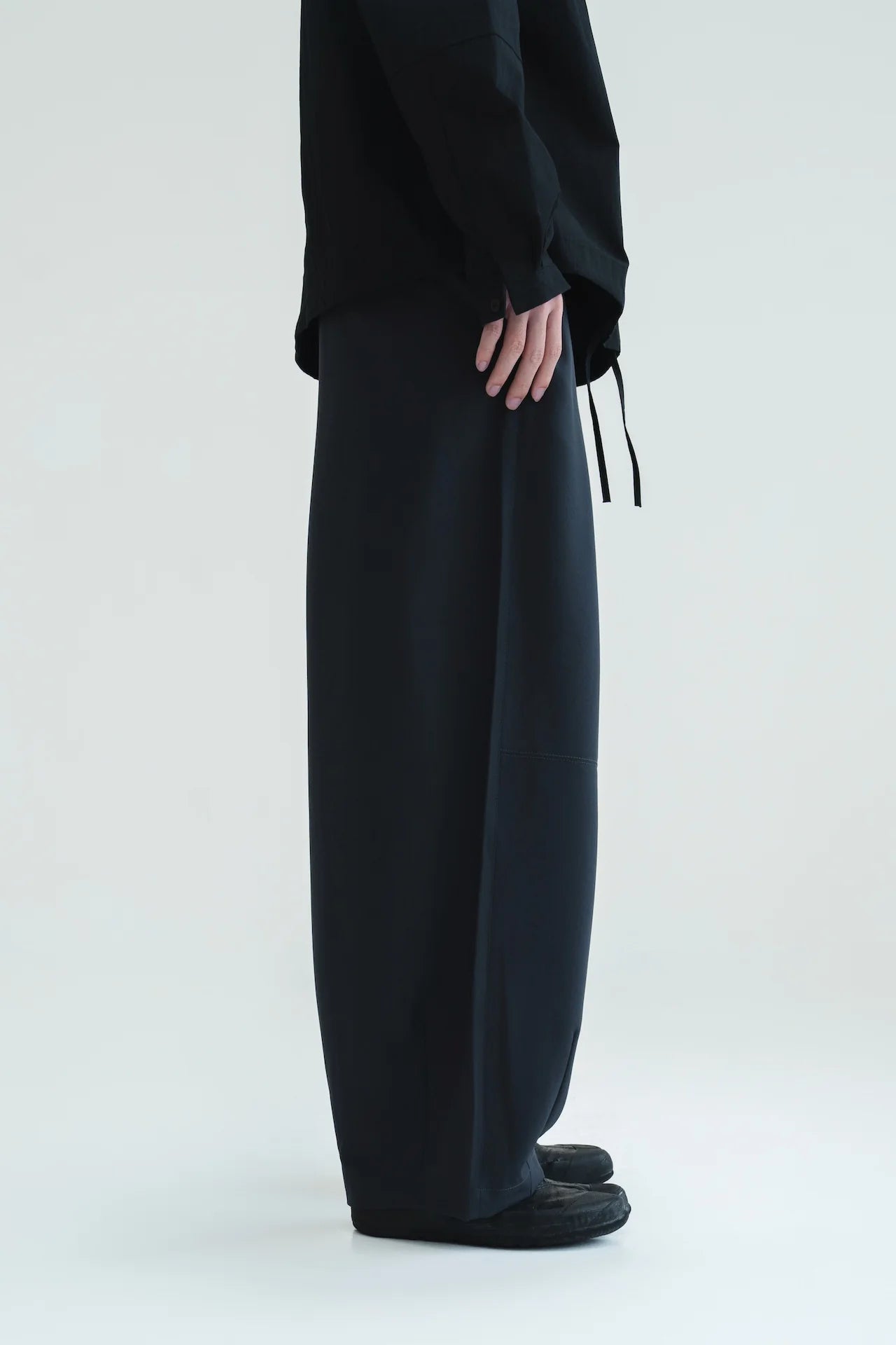 Gender Neutral Cocoon Trousers (Poly / Dark Grey) - BEV C multi label store