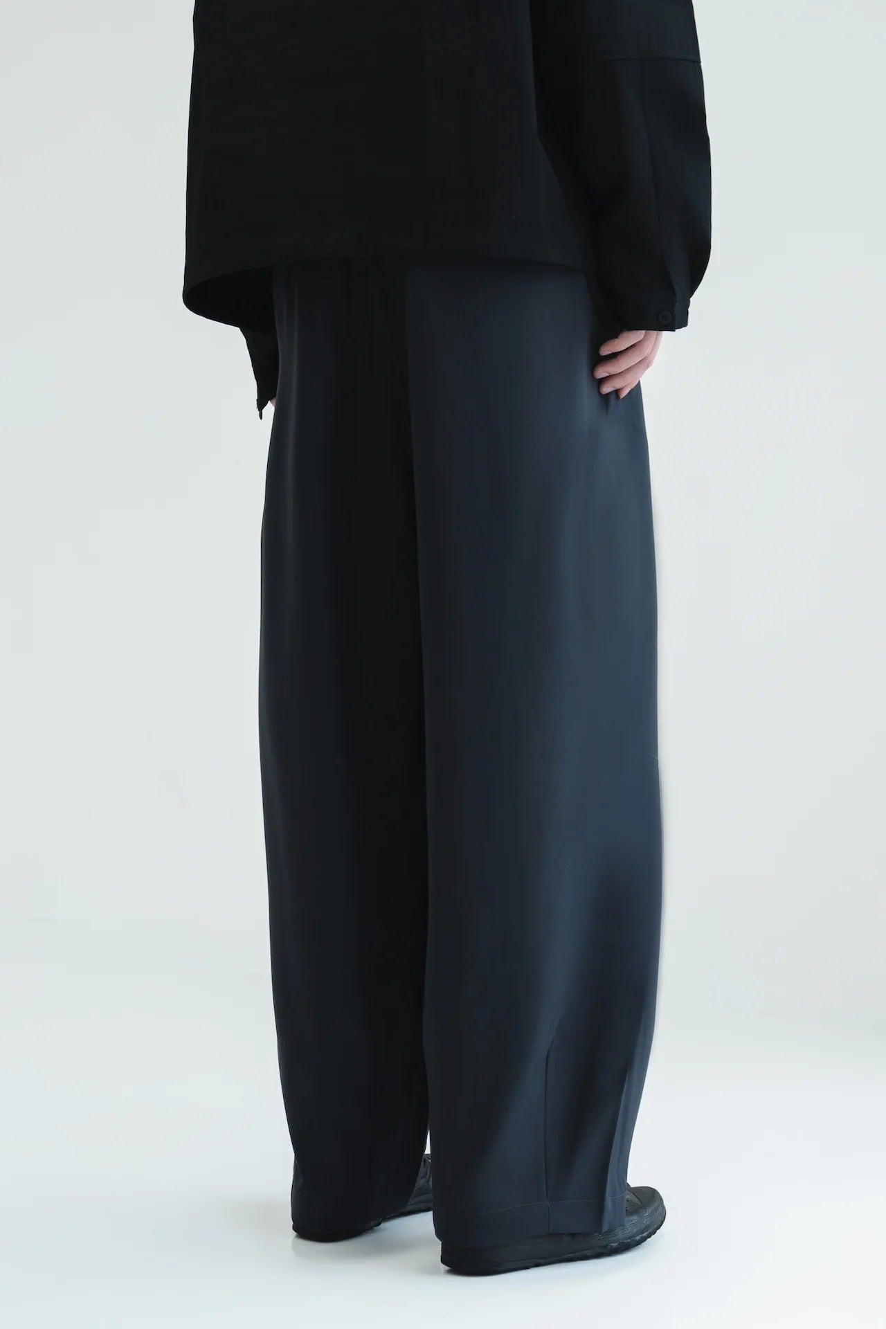 Gender Neutral Cocoon Trousers (Poly / Dark Grey) - BEV C multi label store