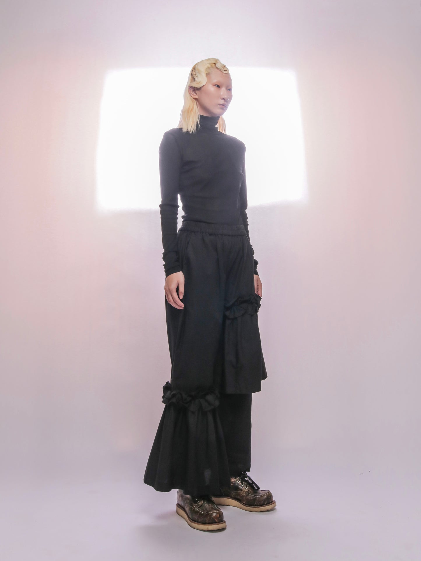 Bev C Embroidery Logo Turtleneck Long Sleeves Top - BEV C multi label store