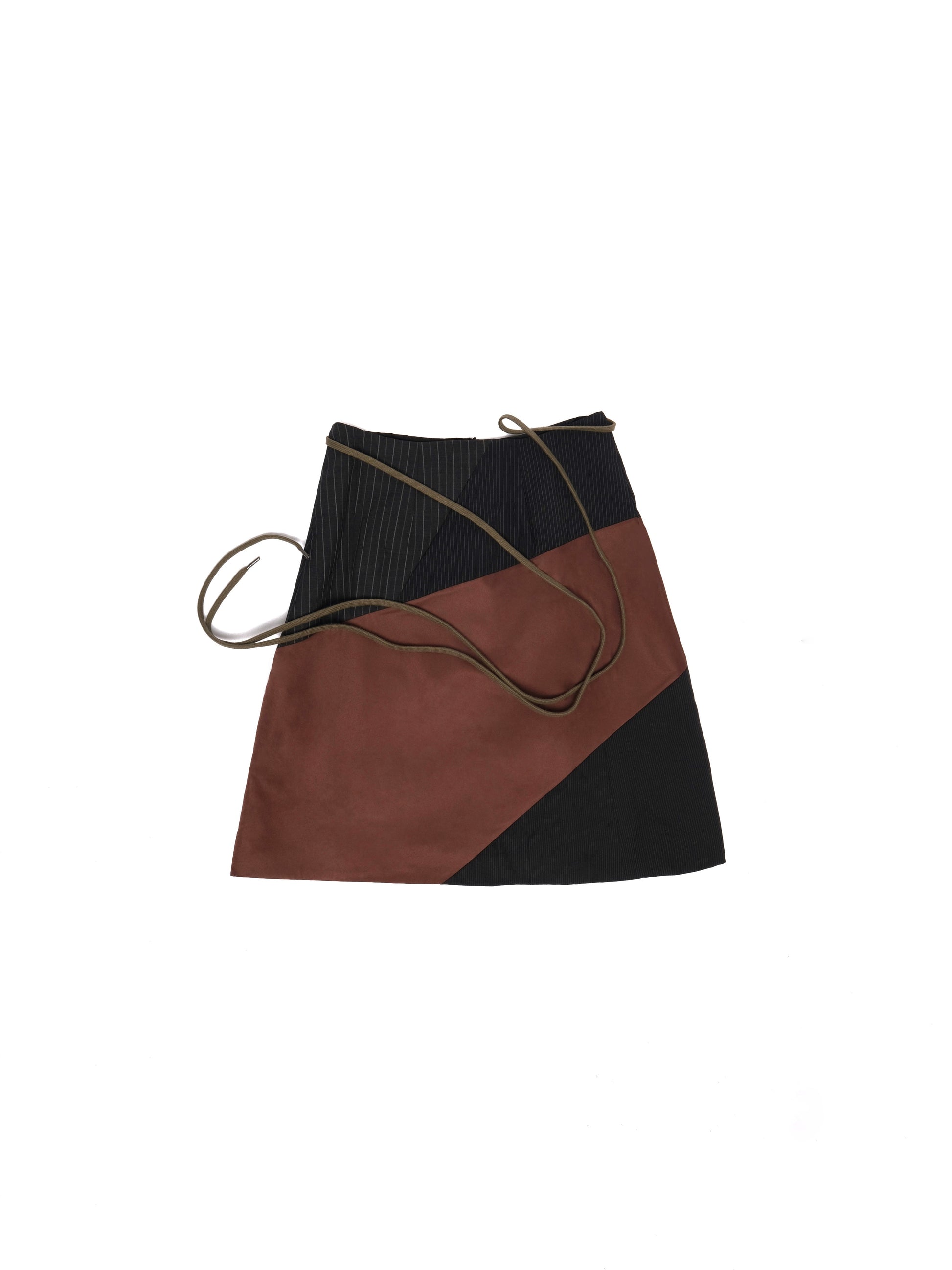 Patchwork Low Waisted skirt [ Sustainable Line ] - BEV C multi label store