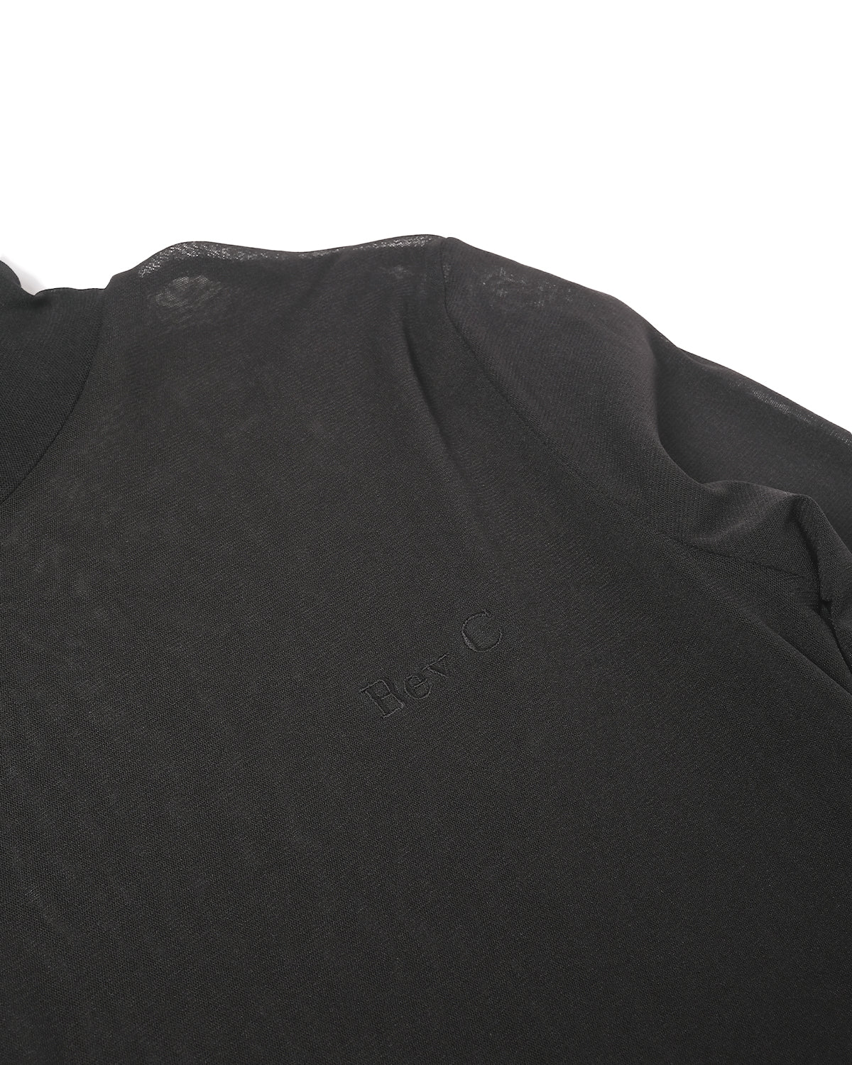 Bev C Embroidery Logo Turtleneck Long Sleeves Top - BEV C multi label store