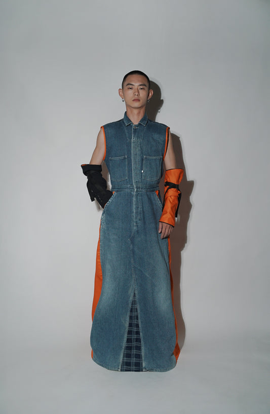 Overall Denim Dress [ Sustainable Line ] - BEV C multi label store