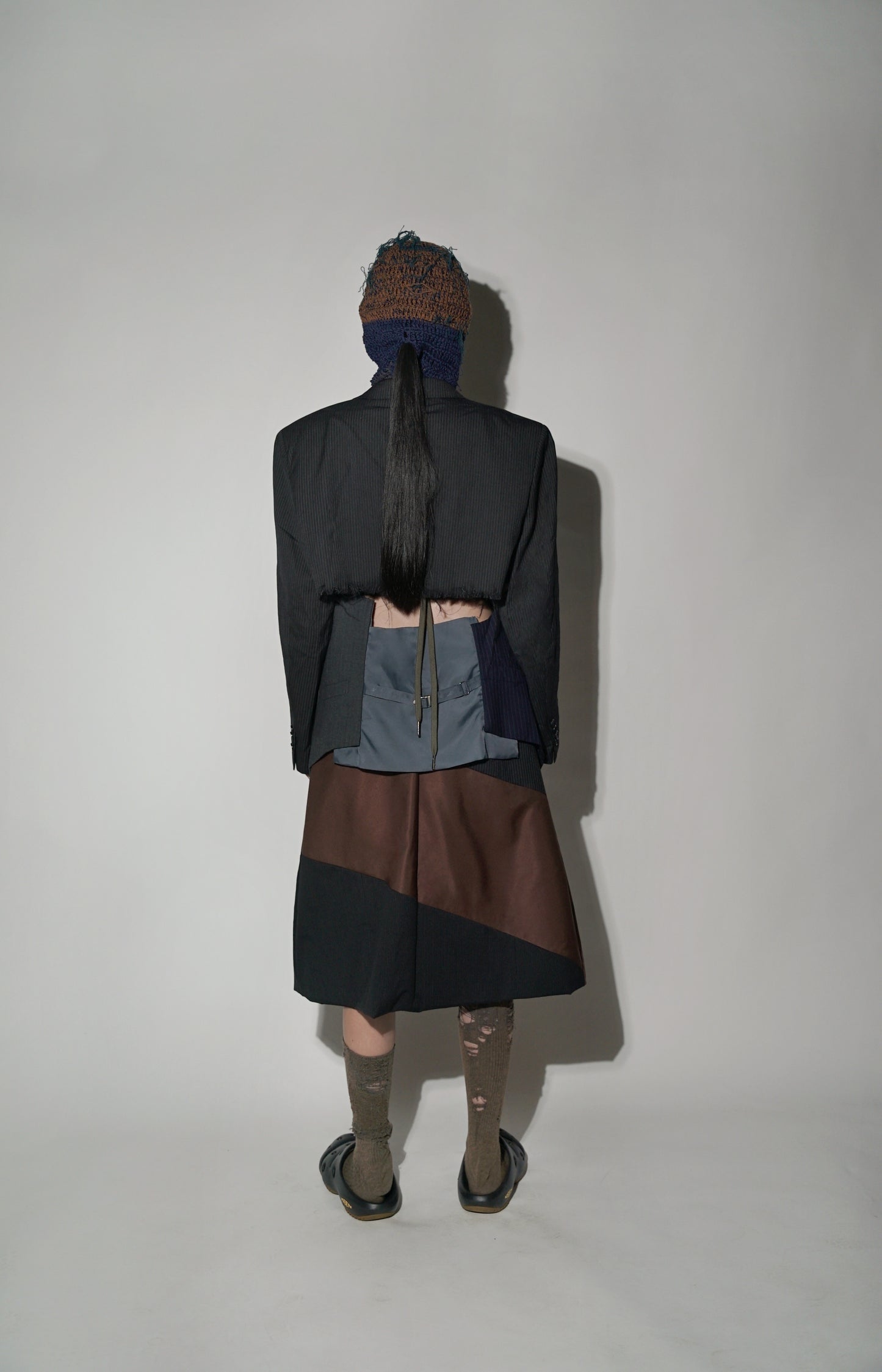 Patchwork Low Waisted skirt [ Sustainable Line ] - BEV C multi label store