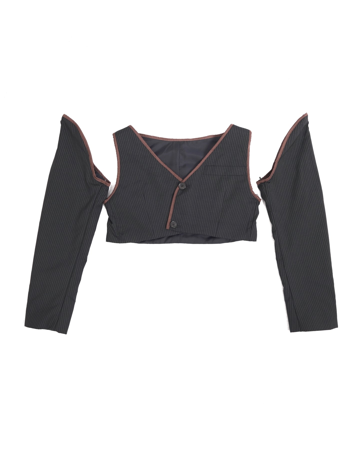 Open Up Sleeves Cropped Top [ Sustainable Line ] - BEV C multi label store