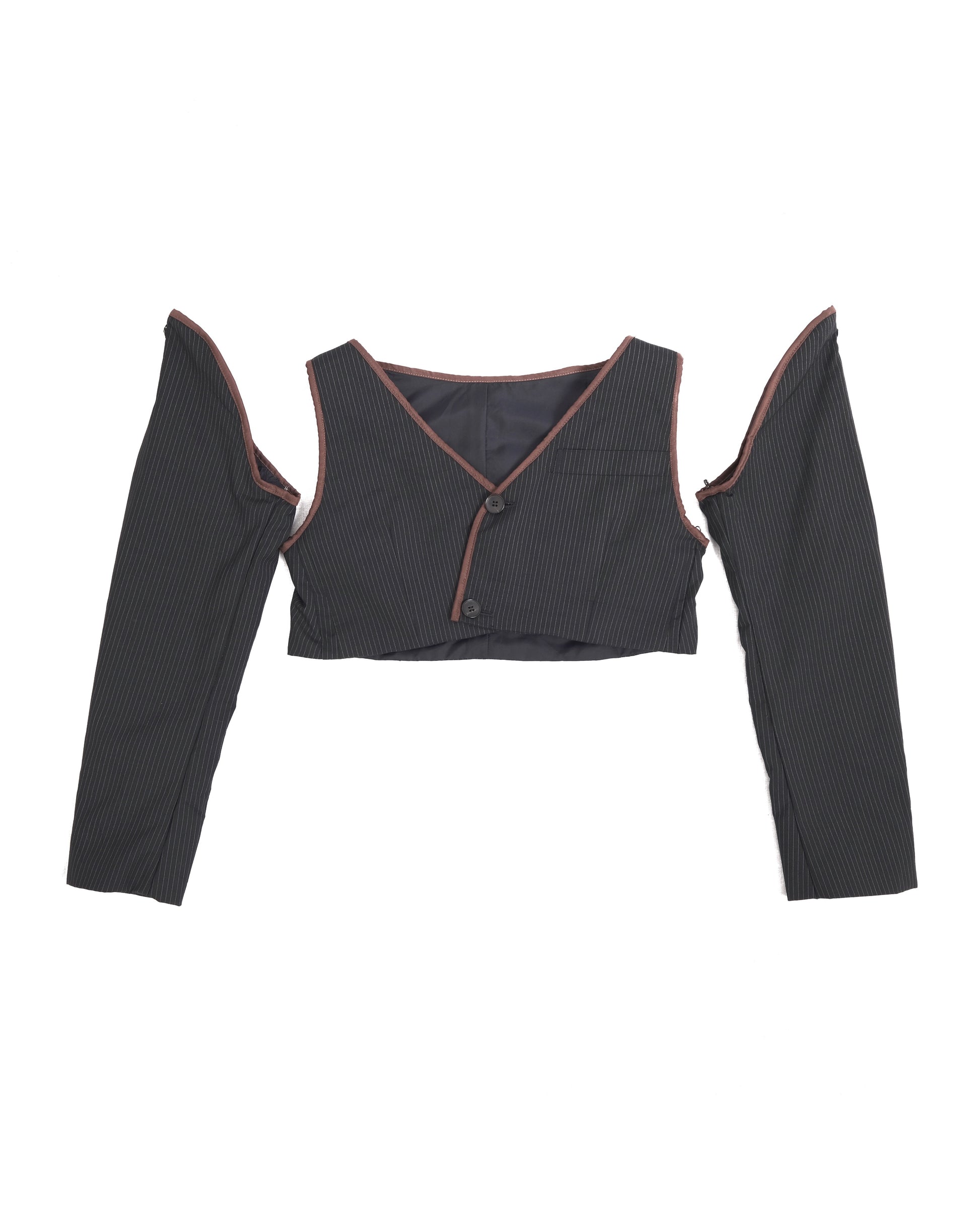 Open Up Sleeves Cropped Top [ Sustainable Line ] - BEV C multi label store