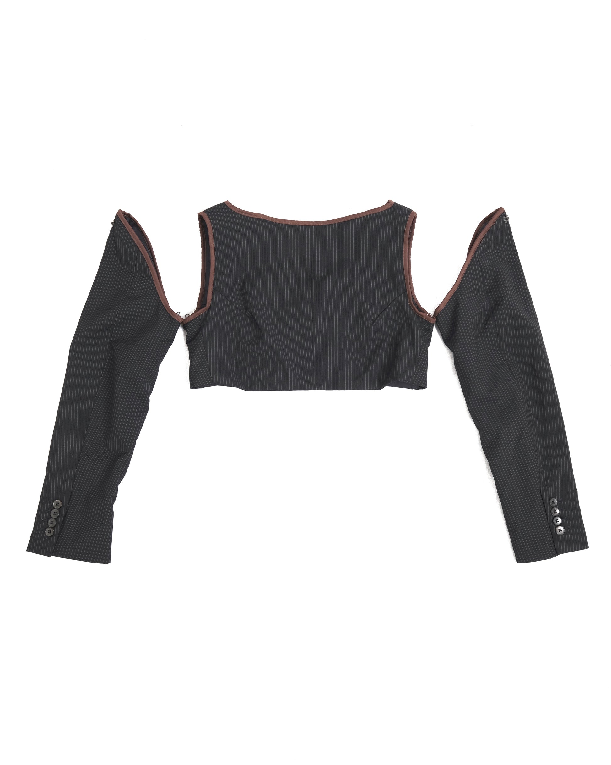 Open Up Sleeves Cropped Top [ Sustainable Line ] - BEV C multi label store