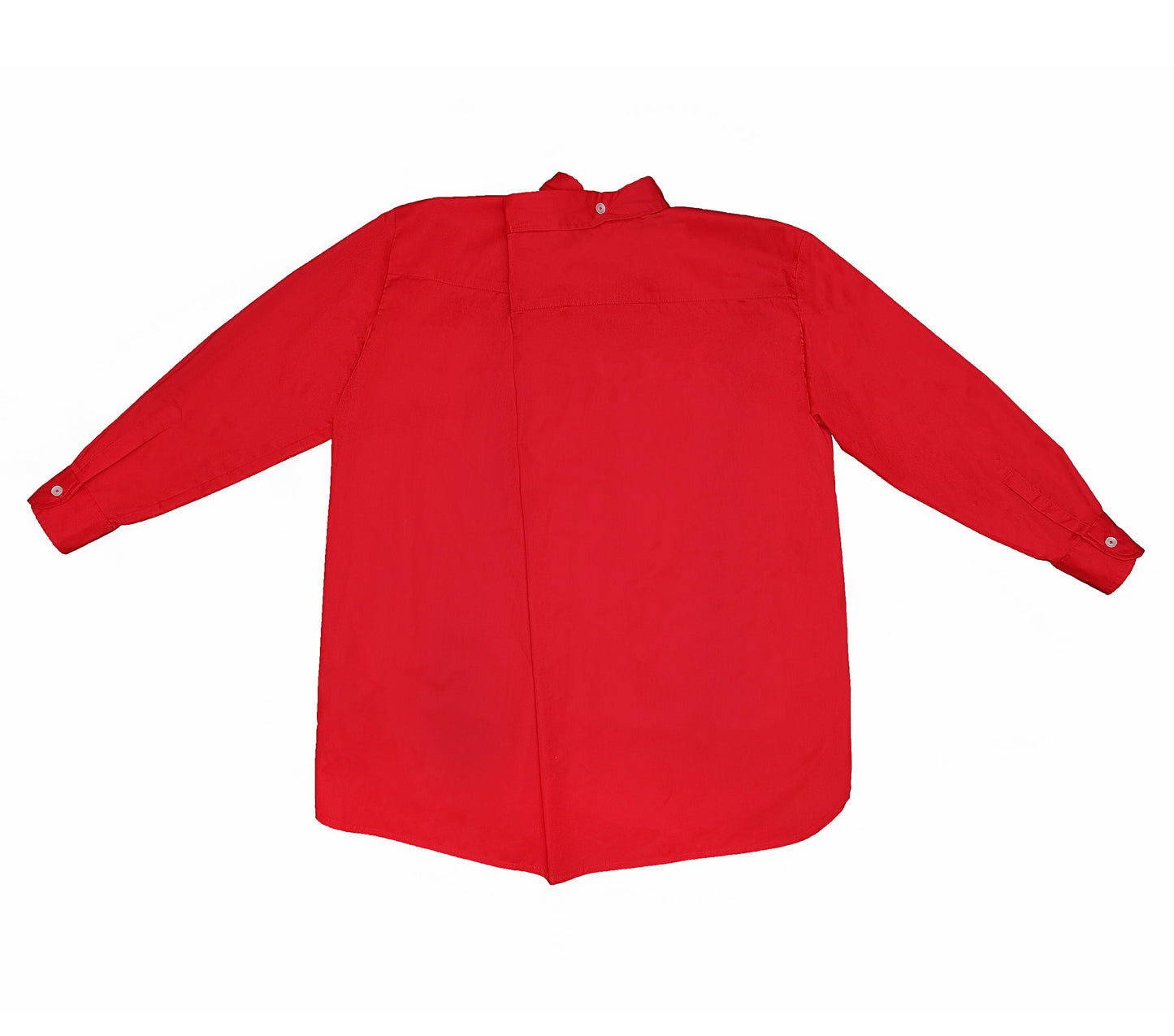 Magnolia Giant Collar Shirt - Red - BEV C multi label store