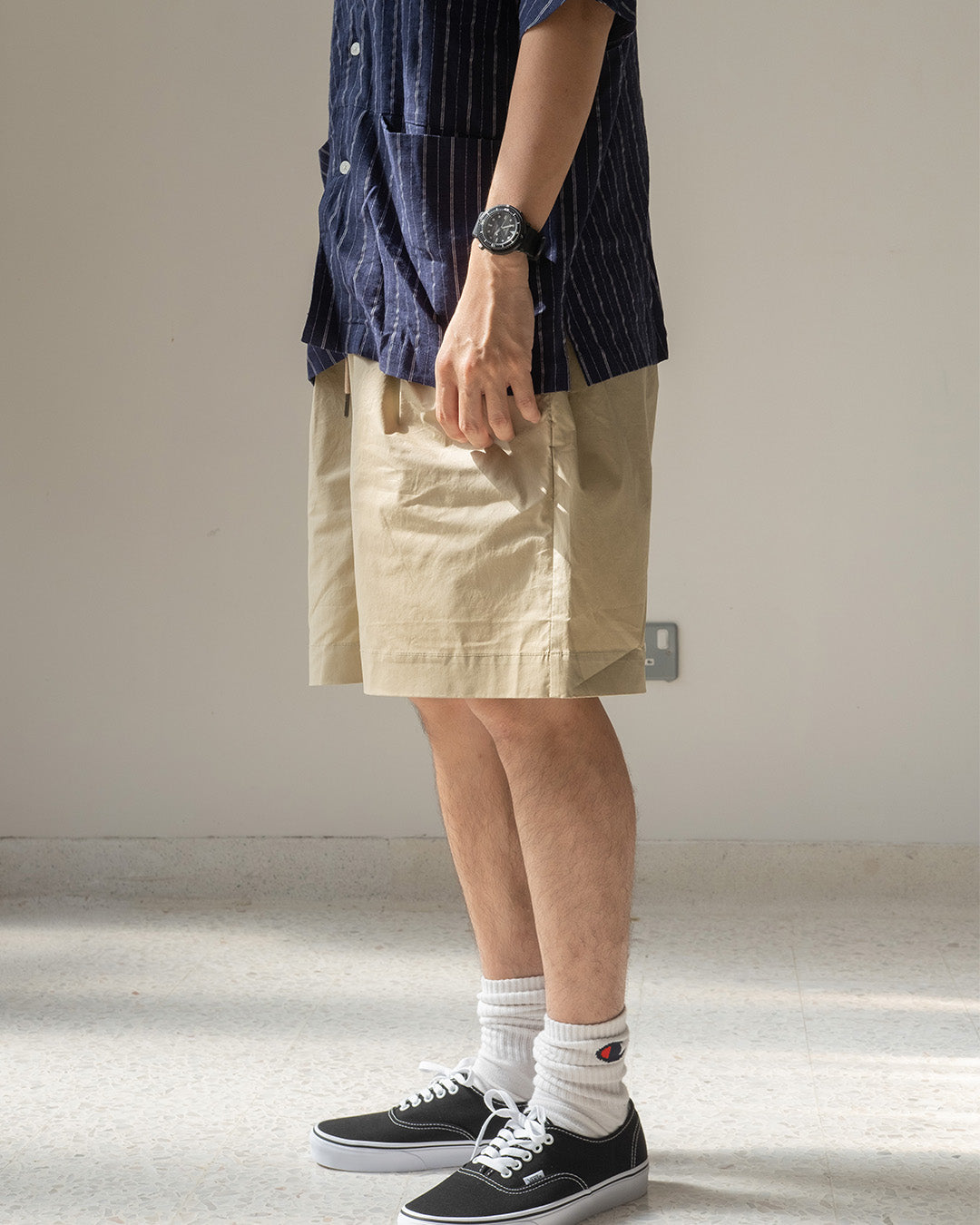 EZ Shorts / Cotton Spandex - Beige - BEV C multi label store