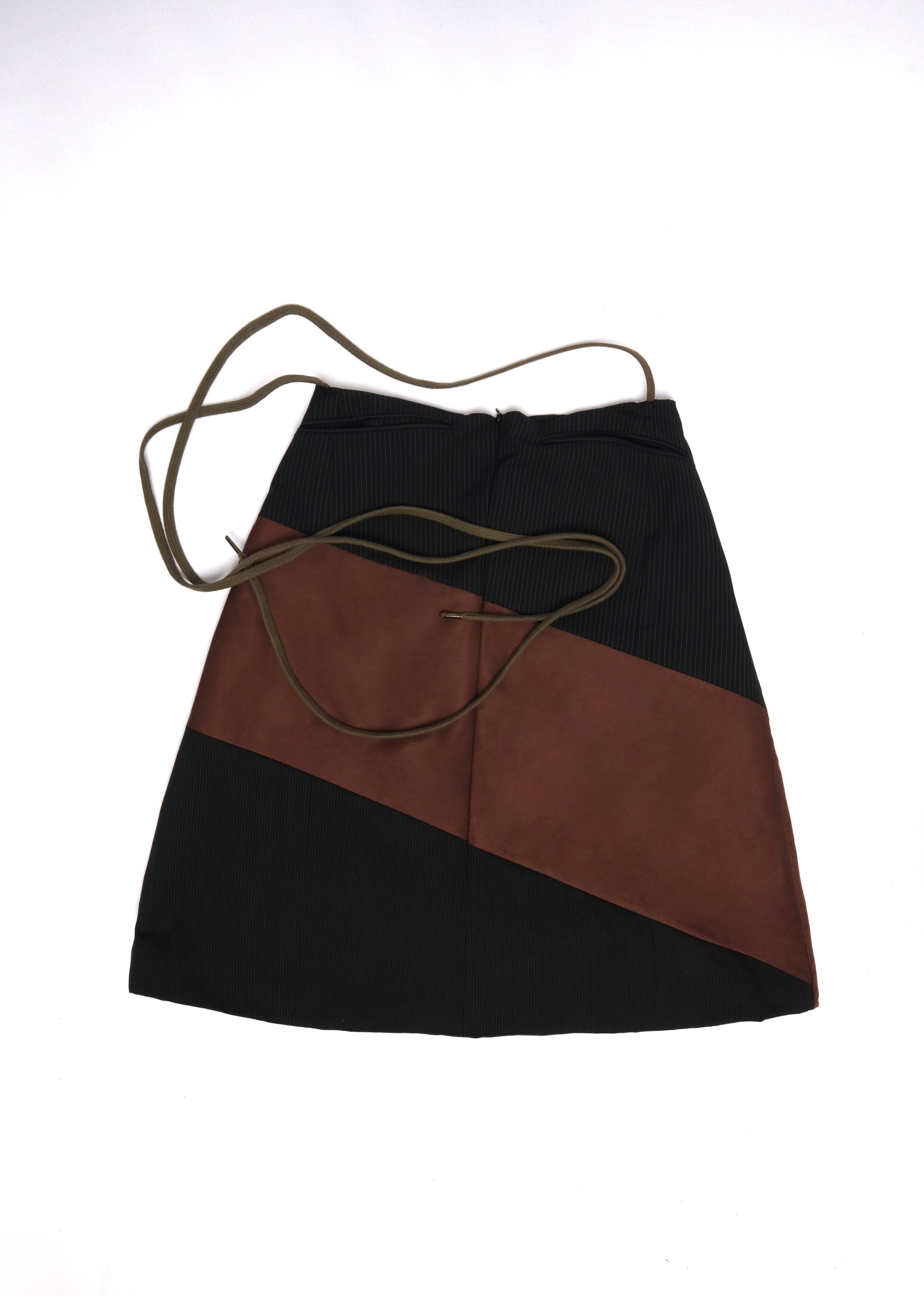 Patchwork Low Waisted skirt [ Sustainable Line ] - BEV C multi label store
