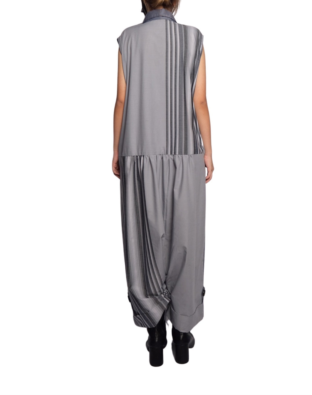 Oversized Overall Jumpsuit ( Ash Blue ) - BEV C multi label store