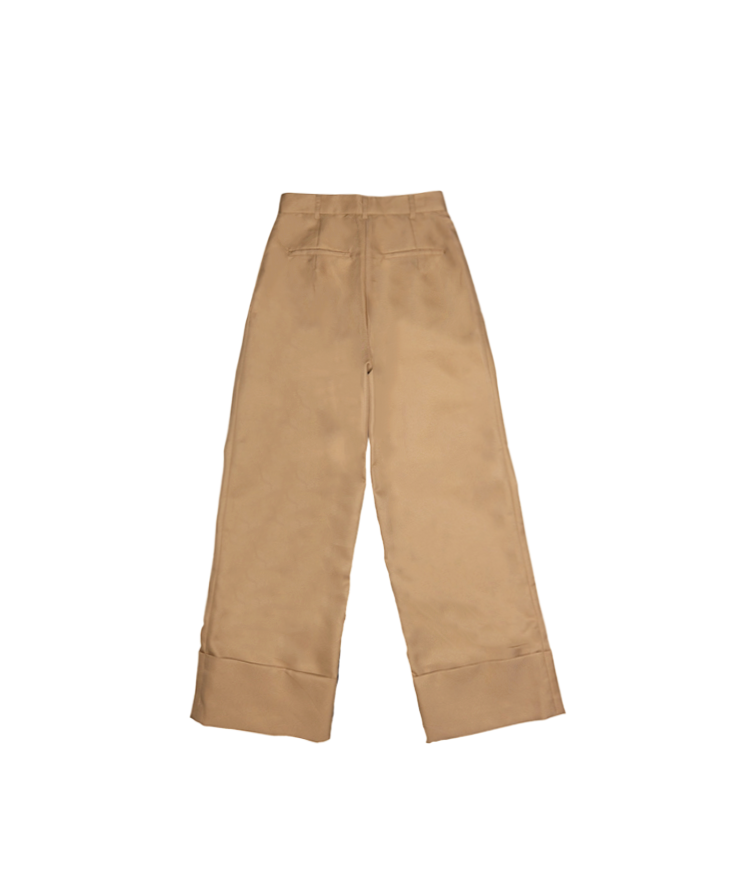 Highwaist Long Pants with Ring (Khaki) - BEV C multi label store