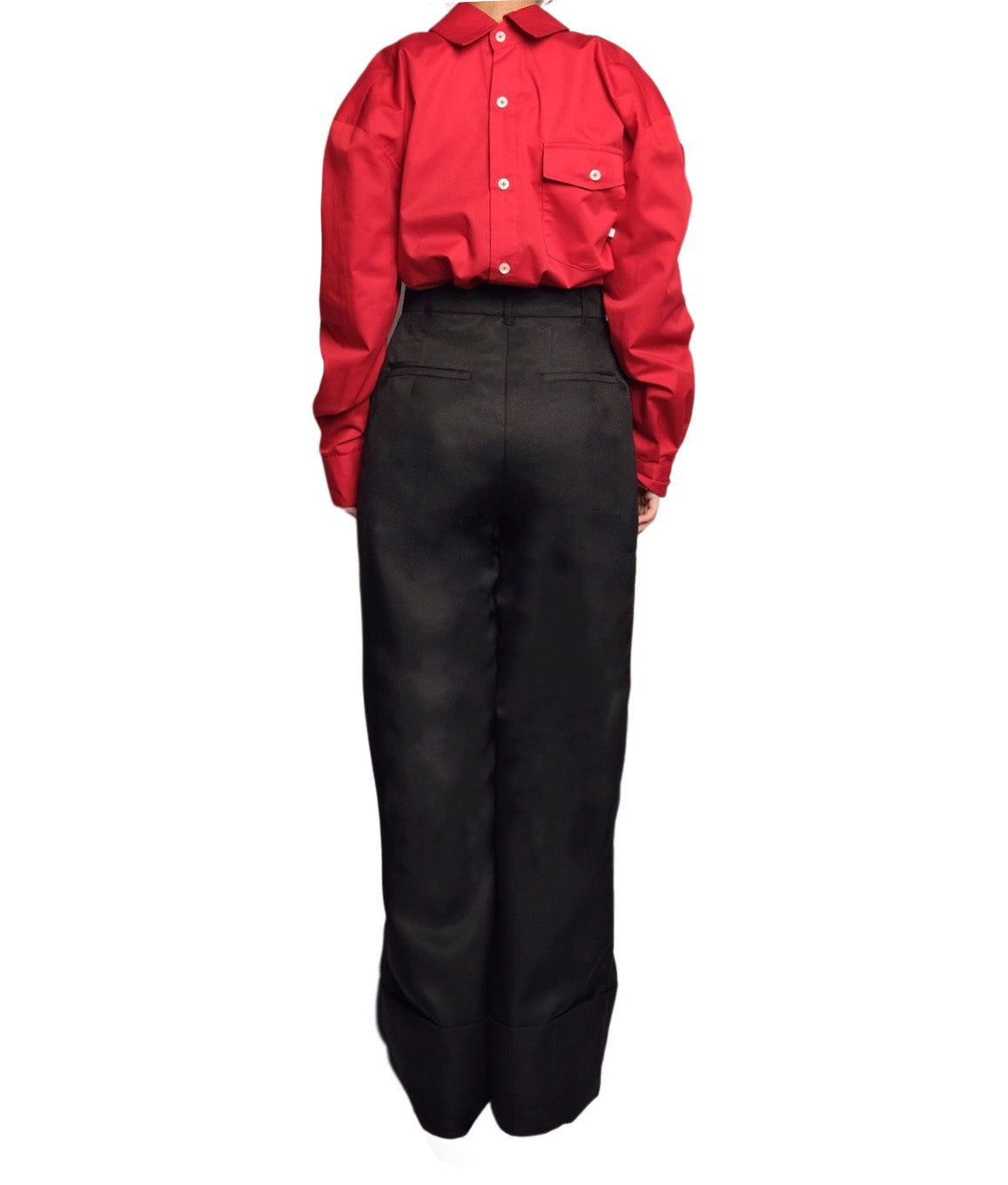 Highwaist Long Pants with Ring (Black) - BEV C multi label store