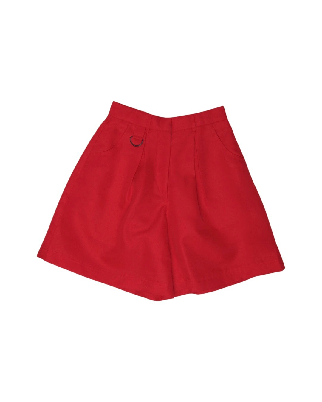 Highwaist Shorts with Ring - Red - BEV C multi label store