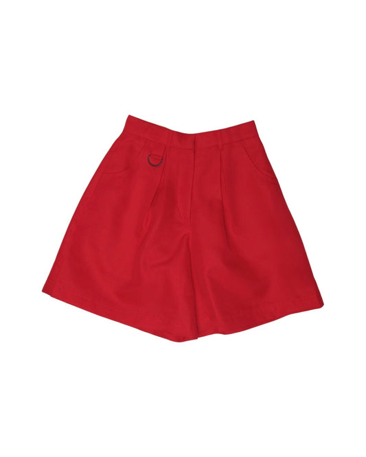 Highwaist Shorts with Ring - Red - BEV C multi label store