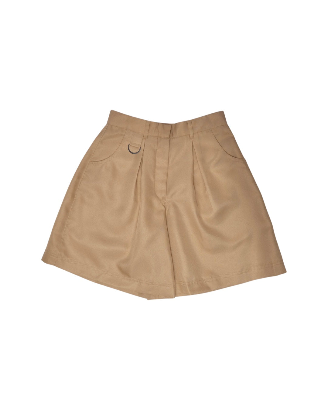 Highwaist Shorts with Ring - Khaki - BEV C multi label store