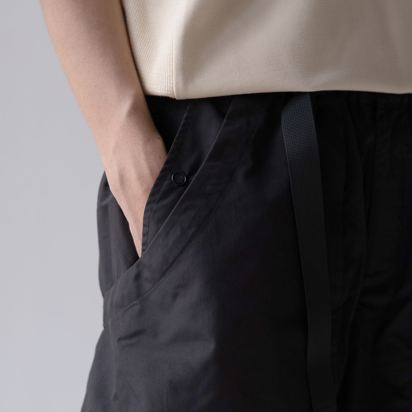 Shorts 2-tone / Poly - Black - BEV C multi label store